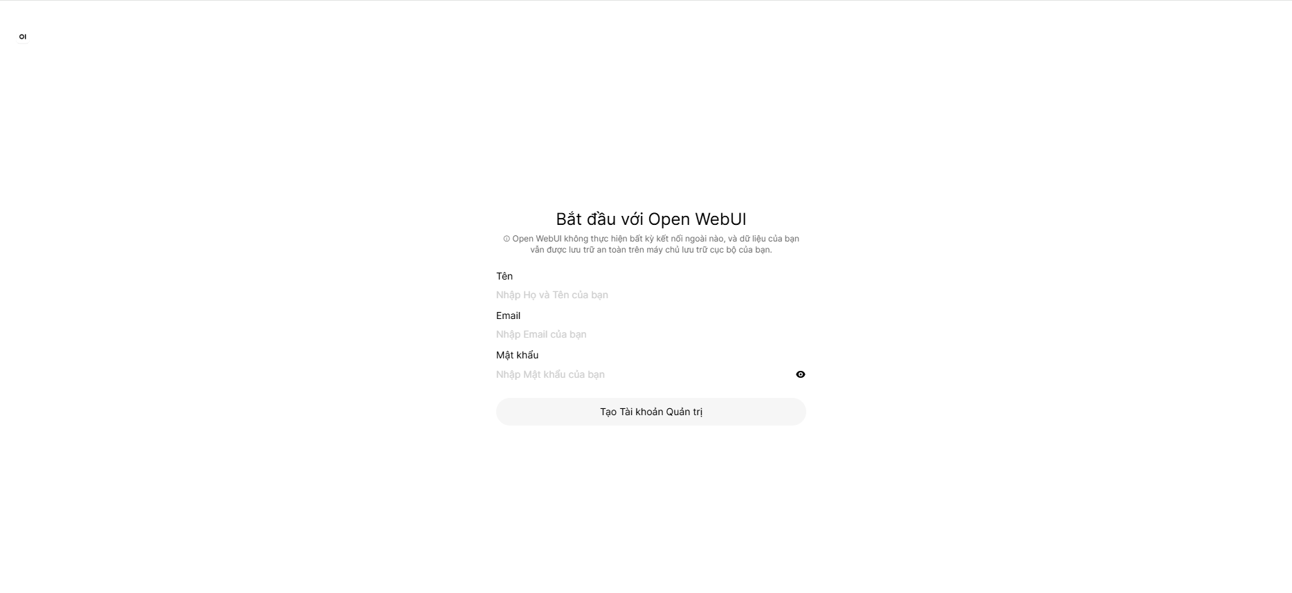 cài đặt Open WebUI